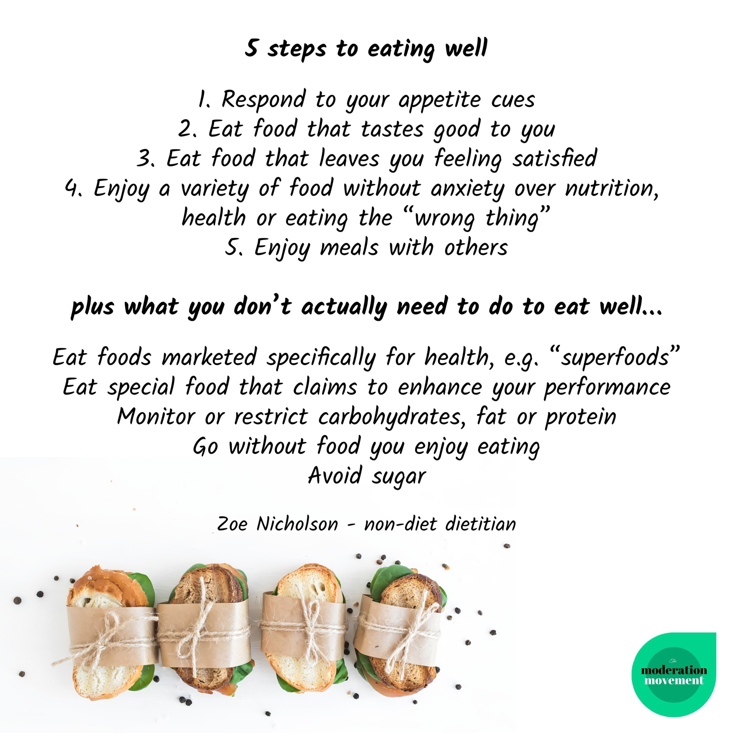 5 steps to eating well Love What You Eat